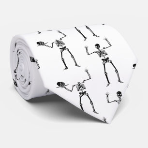 Gravata Skeletons De Halloween, Truque Ou Tratar, Boo