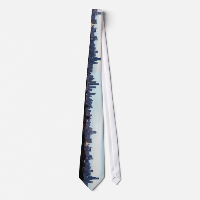 Gravata Skyline de Chicago (Frente)