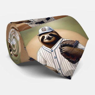 Gravata "Slugger Sloth: Devagar e Estável na Placa"