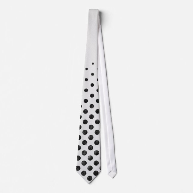 Gravata Smart bolinhas mens Neck Tie (Frente)