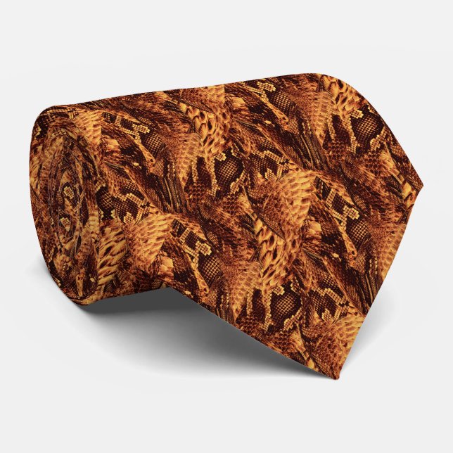 Gravata Snake Skin Pattern  (Rolled)