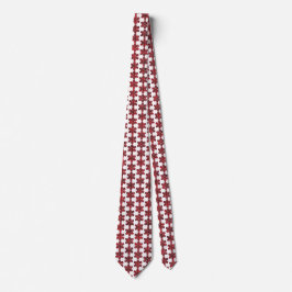 Gravata Snowflake Plaid Red Black Buffalo Neck Tie