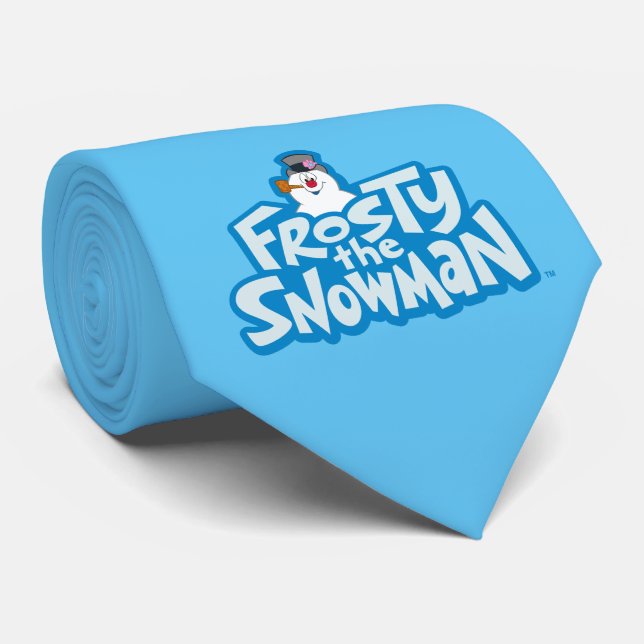 Gravata Snowman™ congelado | Logotipo empilhado congelado (Rolled)