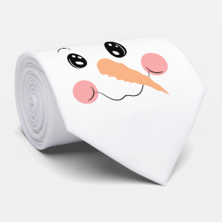 Gravata Snowman Face Tie
