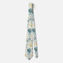 Gravata Soft Meadow Daisy Watercolor