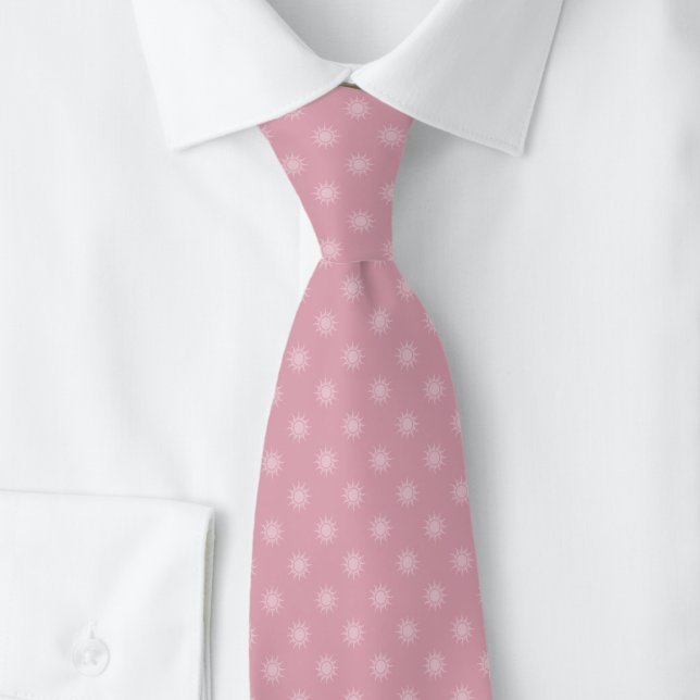 Gravata Sol Rosa Empoeirado (Criador carregado)