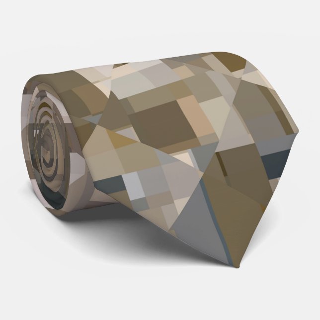 Gravata Sombra de Castanho (Rolled)