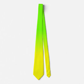 Gravata Sombreado de cor verde-neon e amarelo-neon