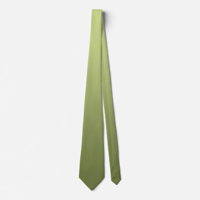 Gravata Somente cor dos gradiente - verde-oliva + sua idei (Frente)