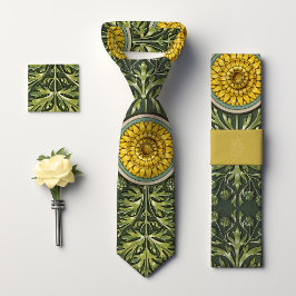 Gravata Sonho de Dandelion Amarelo: Era Vitoriana, Era Flo