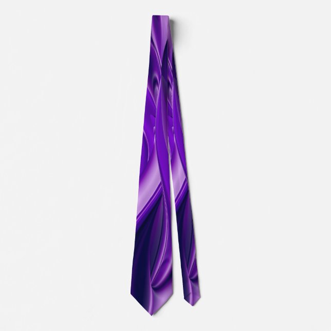 Gravata Sonho Roxo, Abstrato Fantasy Arte Arco-Íris (Frente)