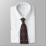 Gravata Southwestern Symmetrical Tiled Pattern Line Art<br><div class="desc">Neck Tie business suit and casual fun trendy fashion statement apparel attire accessory printed with a Southwestern Symmetrical Tiled Pattern Line Art graphic design illustration by TheFabricSeal at Zazzle #ZazzleMade https://www.zazzle.com/store/thefabricseal This artsy repeat patterned artwork of a modern take on a classic style inspired by centuries of ceramic tile art....</div>