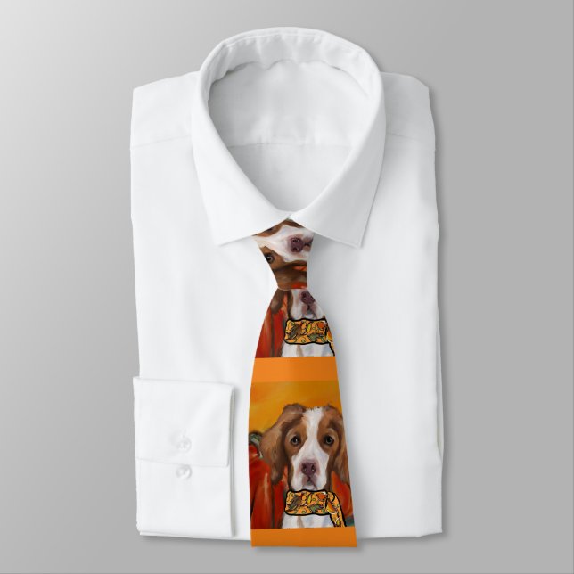 Gravata Spaniel da Bretanha (Amarrado)