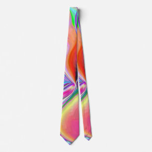 Gravata Spirit of Summer Breeze, Abstrato 3D Rainbowart