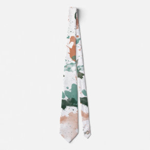 Gravata Splatter da Paleta de Pêssego Sage