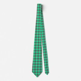 Gravata Spring Green and Finlandia Plaid Neck Tie