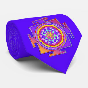 Gravata Sri Yantra - Design do Símbolo do Hinduísmo 1