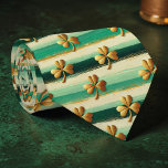 Gravata St. Patrick's Day Striped Custom Necktie<br><div class="desc">Celebrate St. Patrick's Day in style with this custom-designed necktie! This eye-catching tie features vibrant, festive stripes, perfect for adding a touch of Irish charm to any outfit. Whether you're attending a parade, a party, or simply want to show your Irish pride, this necktie is a fantastic choice. It's a...</div>