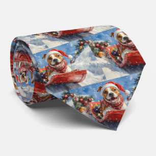 Gravata Staffordshire Americana no Natal de Sledge