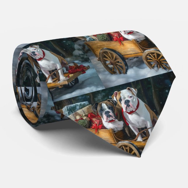 Gravata Staffordshire Snowy Sleigh Natal (Rolled)