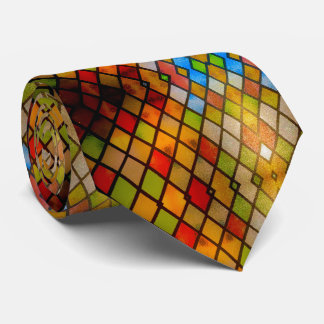 Gravata Stained Glass Pattern Church Tie