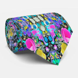 Gravata Stargazer Lily, Rosa e Colagem de Hibiscus Rosa