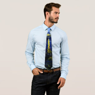 Gravata Starry Night, famoso Van Gogh art