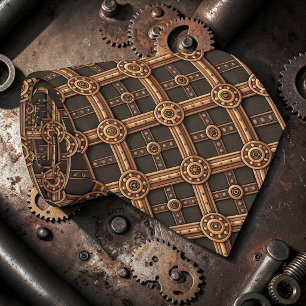 Gravata Steampunk com Engrenagens Personalizadas