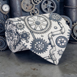 Gravata Steampunk Industrial Personalizada