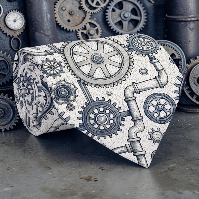 Gravata Steampunk Industrial Personalizada (Criador carregado)
