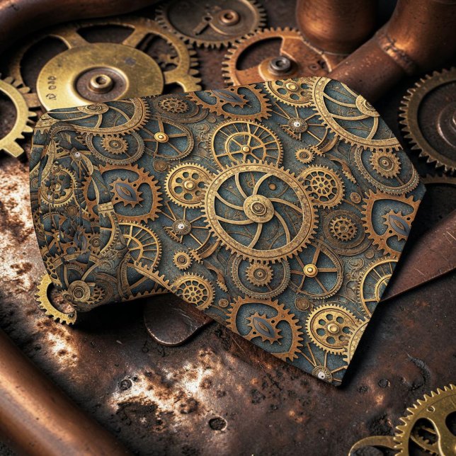 Gravata Steampunk Industrial Personalizada (Criador carregado)