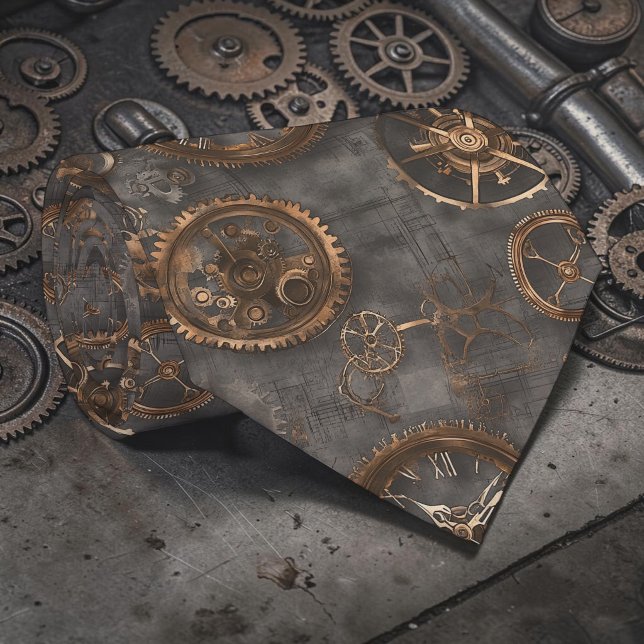 Gravata Steampunk Industrial Personalizada (Criador carregado)