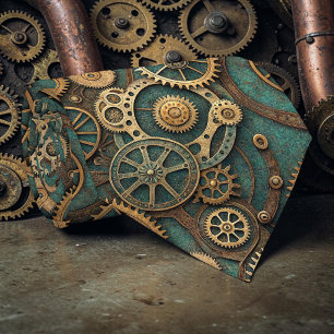 Gravata Steampunk Industrial Personalizada