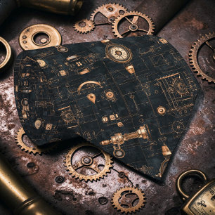 Gravata Steampunk Industrial Personalizada