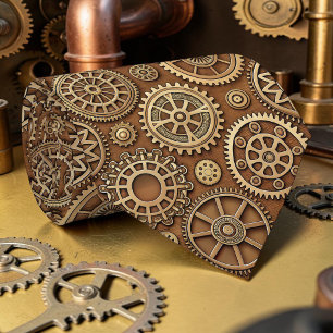 Gravata Steampunk Personalizada com Engrenagens