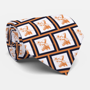 Gravata Steer Longhorn Steer Team Mascot Futebol Necktie