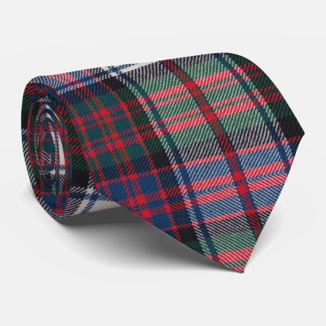 Gravata Stewart Dress Modern Scottish Tartan (Rolled)