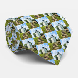 Gravata Stony Point Lighthouse, New York Mens Tie