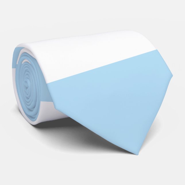 Gravata Stripes Azuis, Listras Brancas, Padrão Stripe (Rolled)