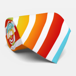 Gravata Stripes de Verão no Torneio de Cor de Fundo Person