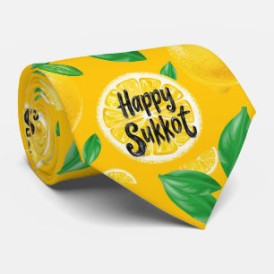 Gravata Sucota de limão amarelo