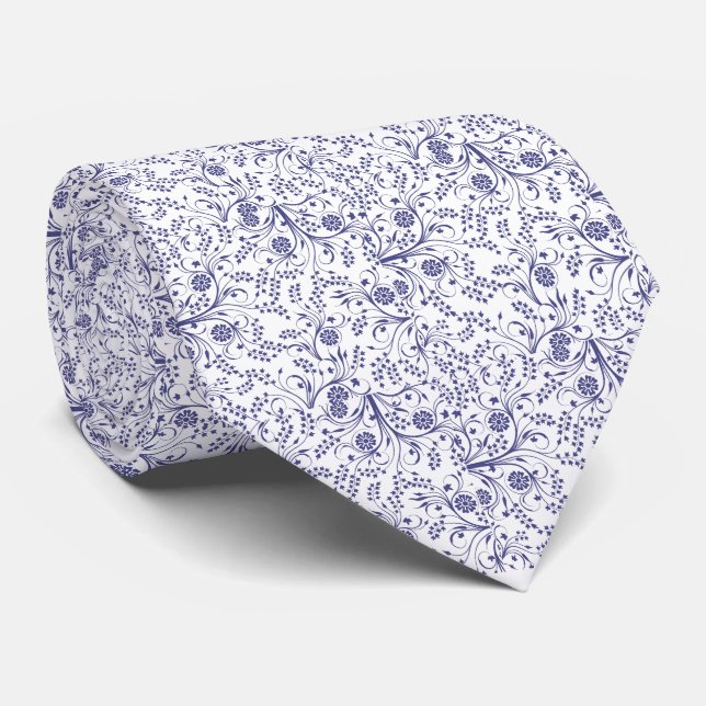 Gravata Summer Wildflower Pattern Neck (Rolled)