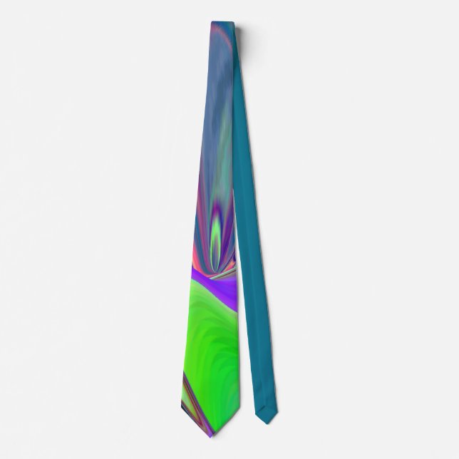 Gravata Summersense, Abstrato 3D Rainbowart (Frente)
