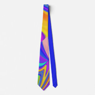 Gravata Summersense, Abstrato 3D Rainbowart