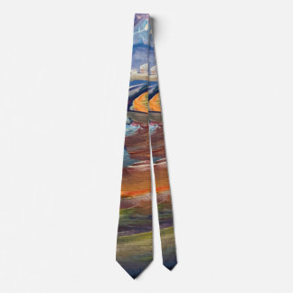Gravata Sunrise Over Lake Michigan Mens Tie