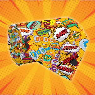 Gravata Super-herói das explosões de arte de Pop de livr