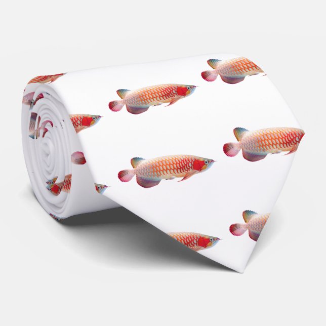 Gravata Super Red Arowana (Rolled)