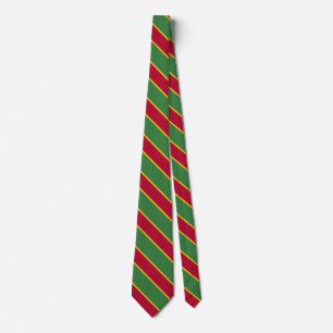 Gravata Suriname Flag Pescoço Patriótico Elegante