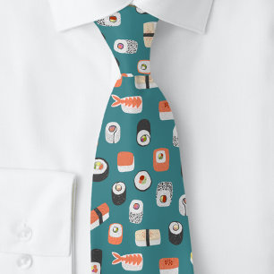 Gravata Sushi Green Neck Tie