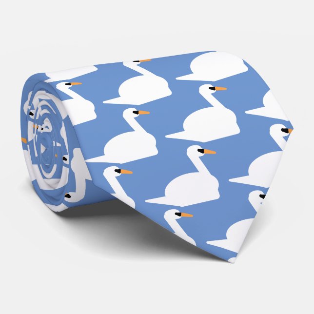 Gravata Swan Tie (Rolled)